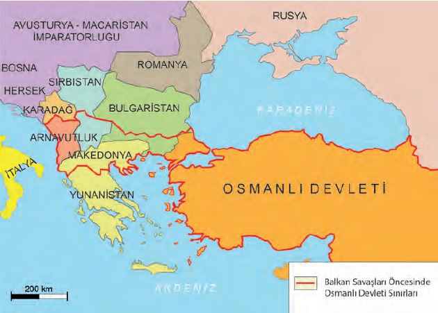 XX. yüzyılda Balkan Savaşları öncesi Osmanlı Devleti