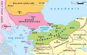 Osmanlı Devleti Kuruluş Dönemi Haritası