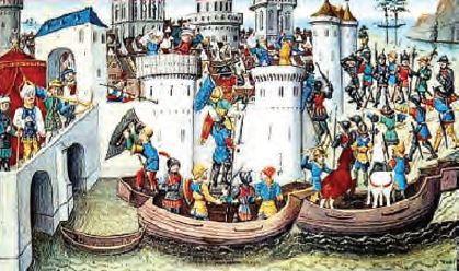 İstanbul’a ulaşan Haçlılar (Temsilî)