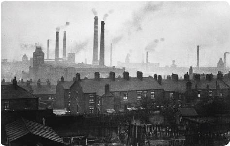 XIX. yüzyılın ikinci yarısı, Manchester şehrinde hava kirliği